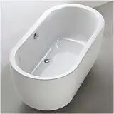 Steinkamp Living freistehende Ovalbadewanne 178 x 88 cm Steinkamp Living L: 178 B: 88 H: 44 cm weiß MBRBDUO-Oval178