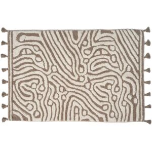 Classic Collection Maze baderomsmatte 60 x 90 cm Simply taupe-hvit