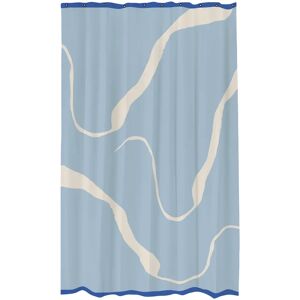 Mette Ditmer Nova Arte dusjforheng 150 x 200 cm Light blue-offwhite