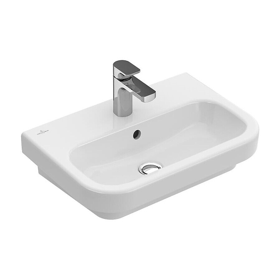 Villeroy & Boch V&b Architectura Compact Veggh. Servant 550x380 Mm, 1 Bl.hull, M/overløp, Hvit