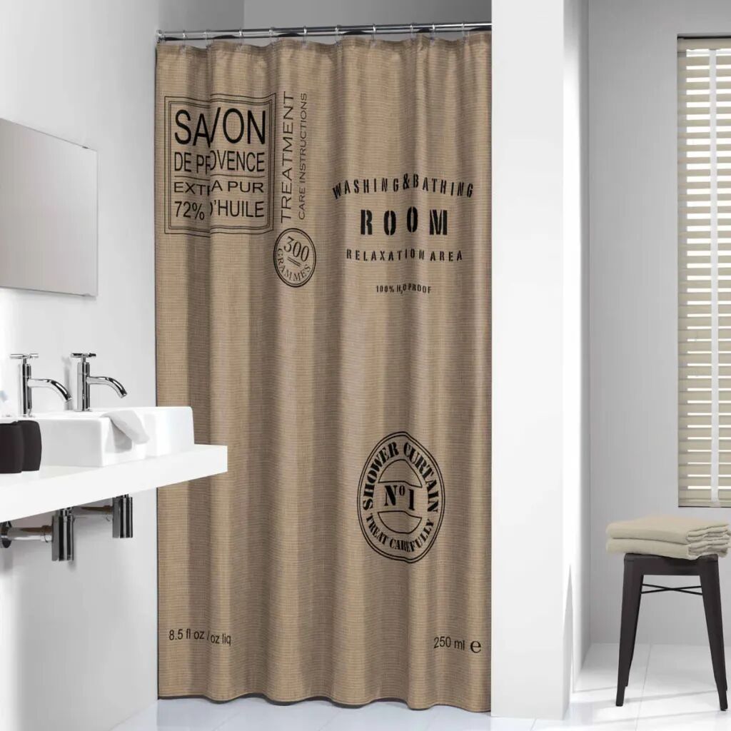 Sealskin Dusjforheng Provence 180 cm beige 233321366