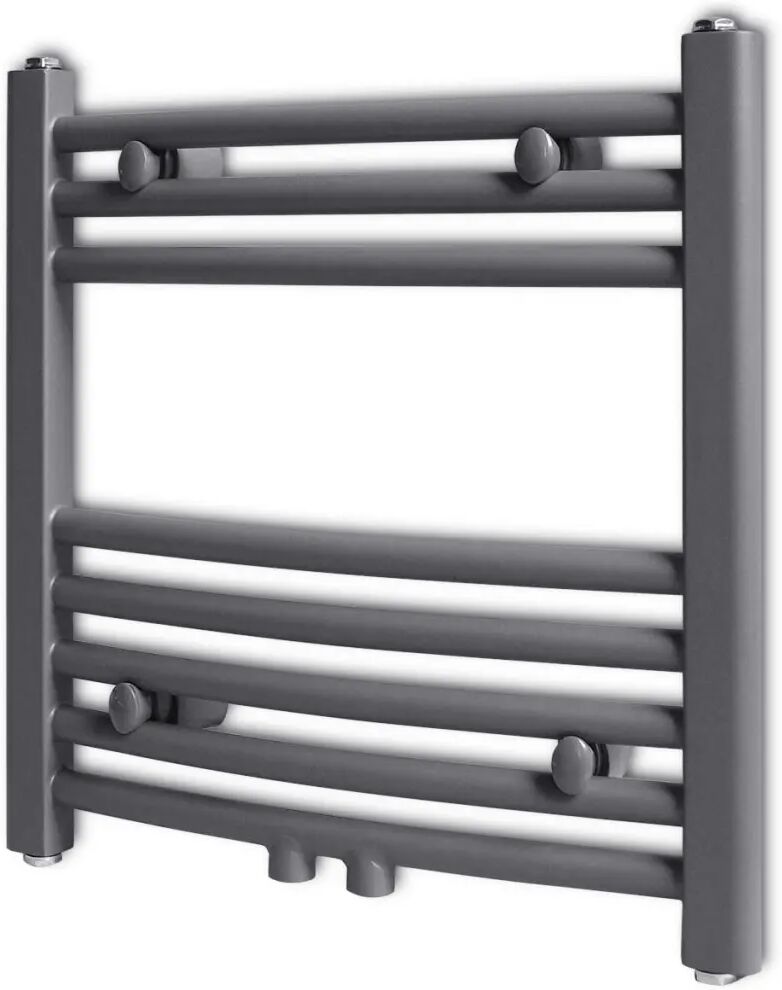 vidaXL Radiator håndklestativ 480x480 mm grå rett