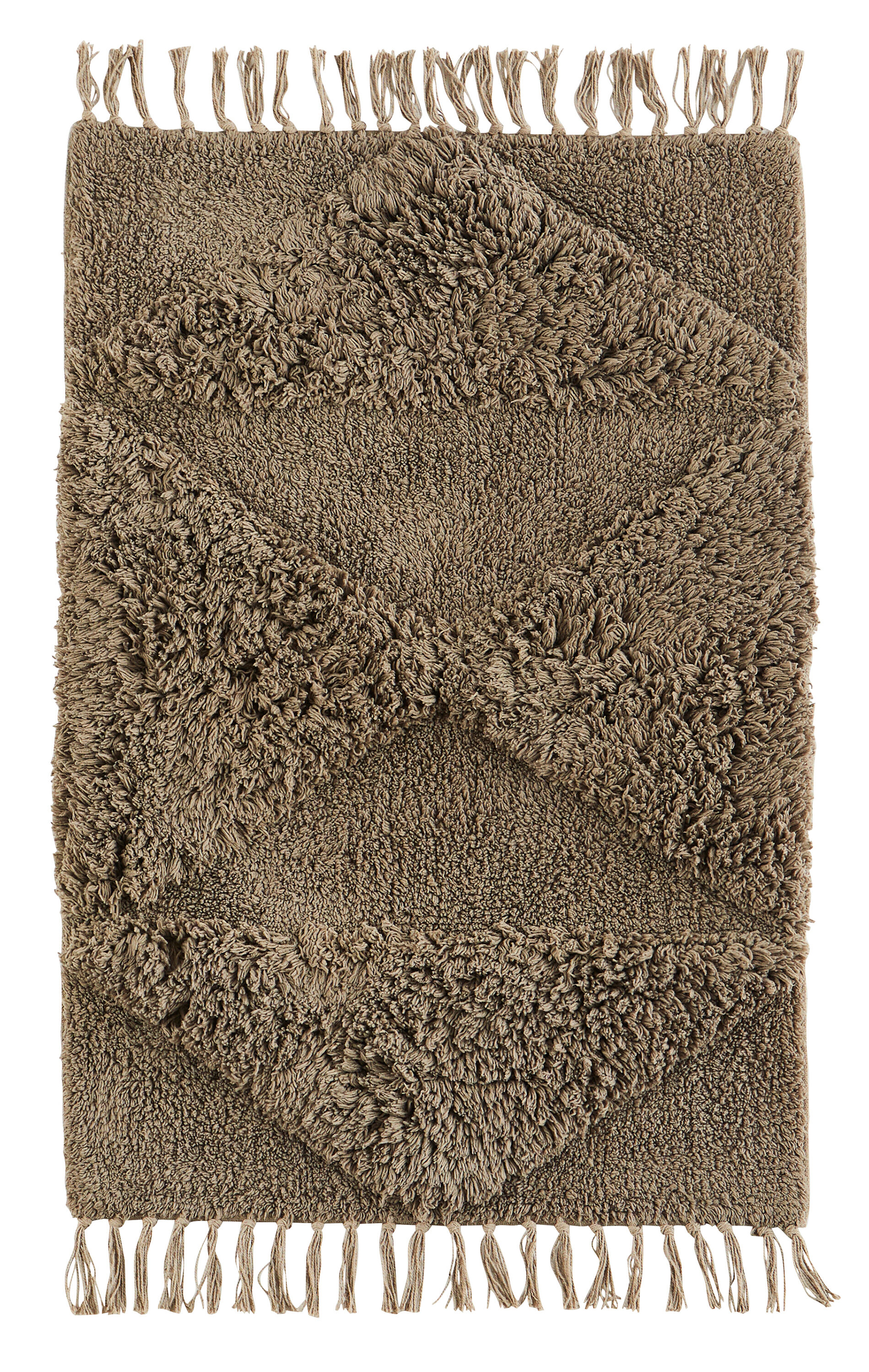 Madam Stoltz Baderomsteppe Tuft - Taupe 60x90 Cm