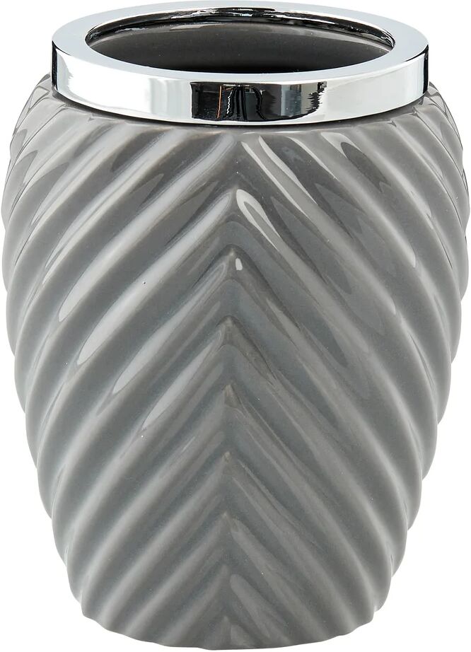 Lene Bjerre Milda tannbørstekopp 11 cm Monument grey-silver