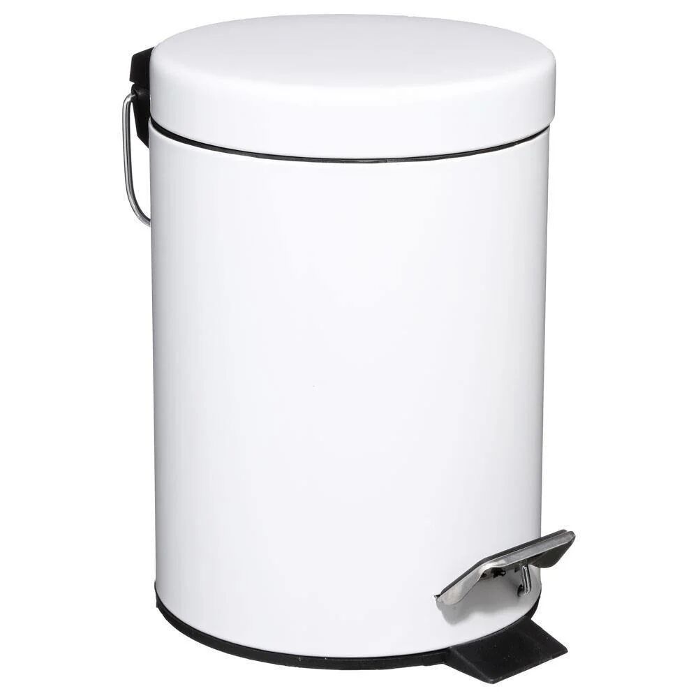 5five Simply Smart Kosz łazienkowy, pojemnik na śmieci, pojemność 3 l, otwierana pokrywa