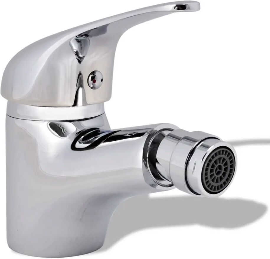 vidaXL Torneira casa banho p/ bidet monocomando cromado