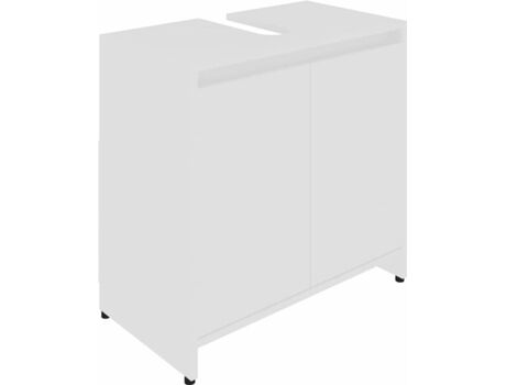 Vidaxl Armário 802642 (Branco - Aglomerado de Madeira - 60x33x58 cm)