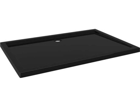 Vidaxl Base de Duche Retangular (Preto - Vidro - 8x12x4 cm)