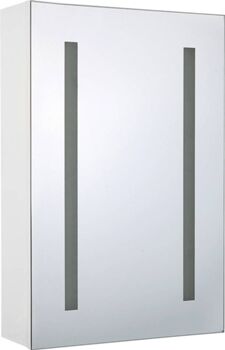 Beliani Armário Cameron 231592 (Branco - Contraplacado - 12x40x60 cm)