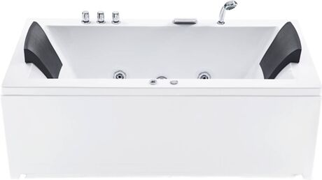 Beliani Banheira de Hidromassagem Varadero Izq. (Branco - Acrílico - 183x90x66 cm)