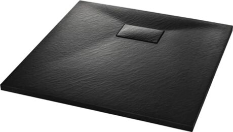 Vidaxl Base de Duche (SMC - 80x80x2,6 cm - Preto)