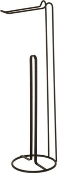 Lolahome Porta-Rolos Preto De Metal (54x15x15 cm)