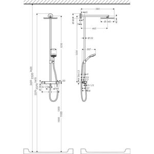 Hansgrohe Raindance S Takduschset Med Blandare, 160 Cc, Badrum