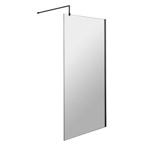 Nuie Wetroom Screens 8mm Aluminium black 185.0 H cm