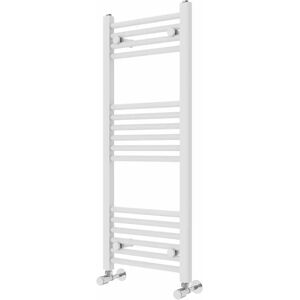 Rebrilliant Wiest Straight Heated Towel Rail Radiator Bathroom Ladder Warmer white 100.0 H x 40.0 W x 3.0 D cm