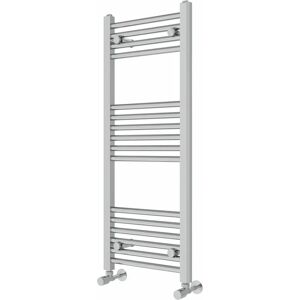 Rebrilliant Wiest Straight Heated Towel Rail Radiator Bathroom Ladder Warmer gray 100.0 H x 40.0 W x 3.0 D cm