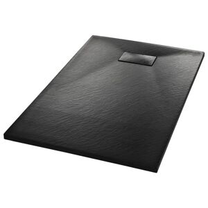 Belfry Bathroom Jamerson Plastic Shower Tray black 0.4 H x 100.0 W x 80.0 D cm