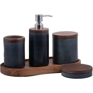 Ivy Bronx 5-Piece Lipinski Bathroom Accessories Set gray