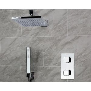 Bristan Thermostatic Shower with Dual Shower Head gray