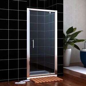 Belfry Bathroom Naperville Glass Rectangular Shower Enclosure with Tray - 1850 x 1000 mm 185.0 H x 100.0 W x 80.0 D cm