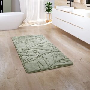 Paco Home Rectangle Bath Mat gray/green 120.0 H x 65.0 W cm