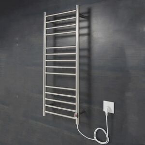 Symple Stuff Ailssa Vertical Straight Towel Rail gray 100.0 H x 40.0 W x 3.0 D cm