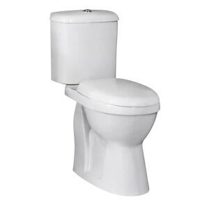 Nuie Doc M Pack Fain Comfort Close Coupled Toilet with Soft Close Seat white
