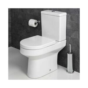 Croydex Flexi-Fix Eyre Toilet Seat D-Shaped White Quick Release - White