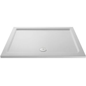 Slip Resistant Rectangular Shower Tray 1300mm x 800mm - White - Hudson Reed