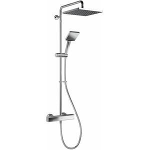 Mira Showers - Mira Honesty erd Mixer Shower Thermostatic Chrome 250mm Head Square 1.1901.002 - Silver