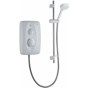 Mira Showers - Mira Jump Multi-Fit Electric Shower 7.5kw White Chrome Bathroom 1.1788.477