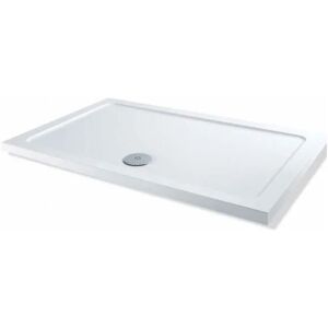 Elements Rectangular Shower Tray with Waste 1800mm x 700mm Flat Top - MX