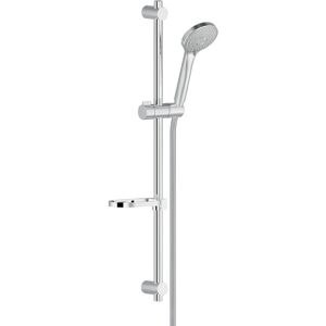 Shower set with 3 spray hand shower + Adjustable shower rail max 66cm + Removable soap dish, Chrome (AD140/61CR) - Nobili