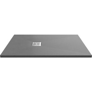 Slimline Slate Rectangular Shower Tray 1200mm x 800mm - Grey - Nuie