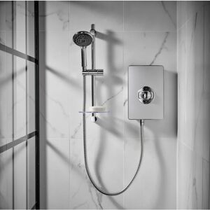 Triton - Aspirante Electric Shower - Brushed Steel 9.5kW - Silver