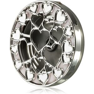 Bath & Body Works Silver Hearts car air freshener holder without refill hanging 1 pc