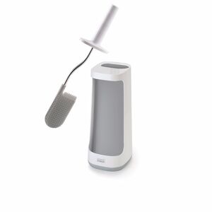 Joseph Joseph Flex plus toilet brush with storage caddy #grey/white