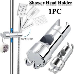 ConvenientMall 1Pc Plastic Shower Head Bracket 360° Adjustable Shower Nozzle Support Household Bathroom Accessories 16-27mm