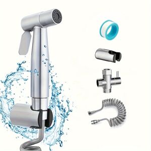 Temu 1 Set Toilet Seat Bidet Sprayer With Manual Bathtub Faucet, Bathroom Manual Bidet Sprayer, Shower Head For Self-cleaning