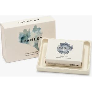 Bramley Soap & Ceramic Soap Dish Set, 100g - Neutral - Unisex