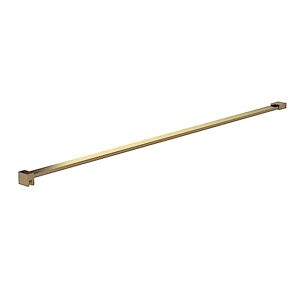 Hudson Reed FIX080 Brushed Brass Wetroom Screens Straight Wetroom Screen Support Bar, 1202mm, Brushed Brass