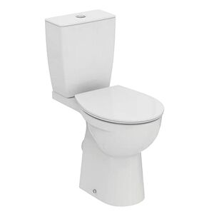 Ideal Standard Raised Height Close coupled Toilet with 6/4L Flush Cistern and Soft Close seat, E218401, White