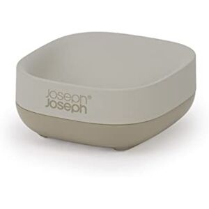 Joseph Joseph Bathroom Slim, Compact, Soap Dish Holder with non-slip base - Matt Finish, Ecru