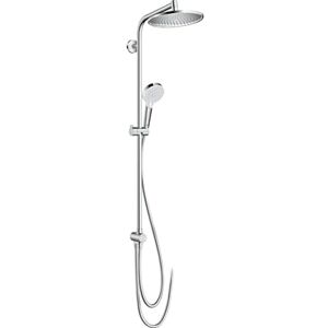 Hansgrohe Crometta S Shower System 240 1 Spray Water-Saving Without Thermostat/Mixer, Chrome, 27270000