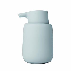 Blomus Soap Dispenser, Ceramic Plastic Silicone, Micro chip, H 14 cm, T 9,5 cm, Ø 8,5, V 0,25 l