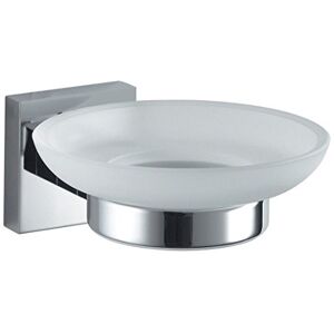 Haceka Mezzo Chrome Soap Holder with Glass Insert