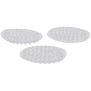 InterDesign iDesign Hand Soap Holders, Small Oval Soap Dish Made of Durable Plastic, Set of 3 Practical Soap Trays for Bathroom, Toilet or Kitchen Sink, Clear