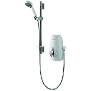 Aqualisa Aquastream Thermo mixer shower with adjustable head - White/Chrome