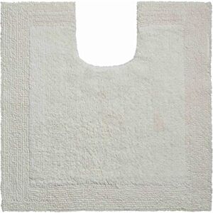 Grund bath rug, ultra soft, absorbent and anti slip, organic cotton, LUXOR, WC mat with cut-out 60x60 cm, natural