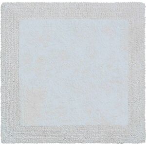 Grund Bath Mat, Ultra Soft, Absorbent and Anti Slip, Organic Cotton, 5 Years Warranty, LUXOR, Small Mat 60x60 cm, White